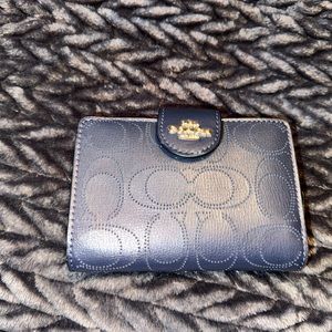 Coach Navy blue wallet